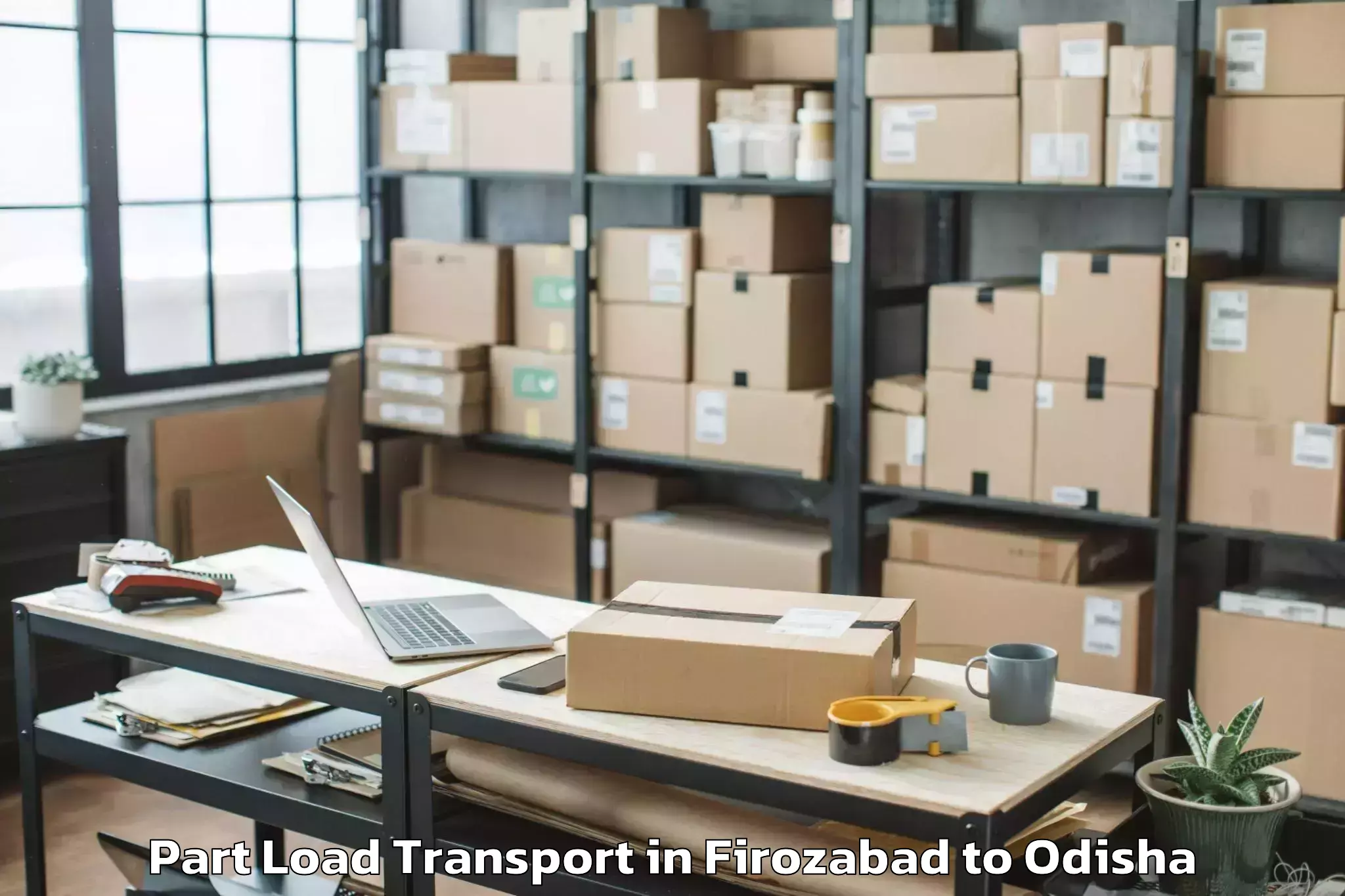 Trusted Firozabad to Badampahar Part Load Transport